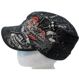 Little Miss Dangerous Speed & Strength Embroidered Embellished Conductor Hat Cap